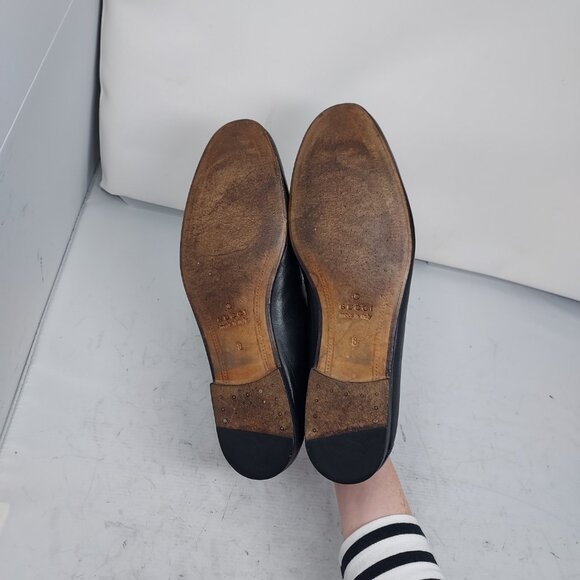 Gucci Brixton Black Leather Horsebit Loafer Shoe - Picture 2 of 13